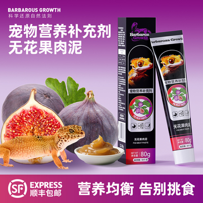 爬宠无花果肉泥凝胶粮蓝舌鬃狮蜥蜴豹纹睫角守宫饲料保鲜虫粮果泥