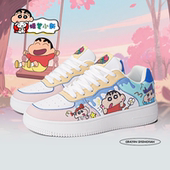 子男多巴胺涂鸦休闲鞋 秋冬新款 爆款 蜡笔小新鞋 低帮厚底增高板鞋 女