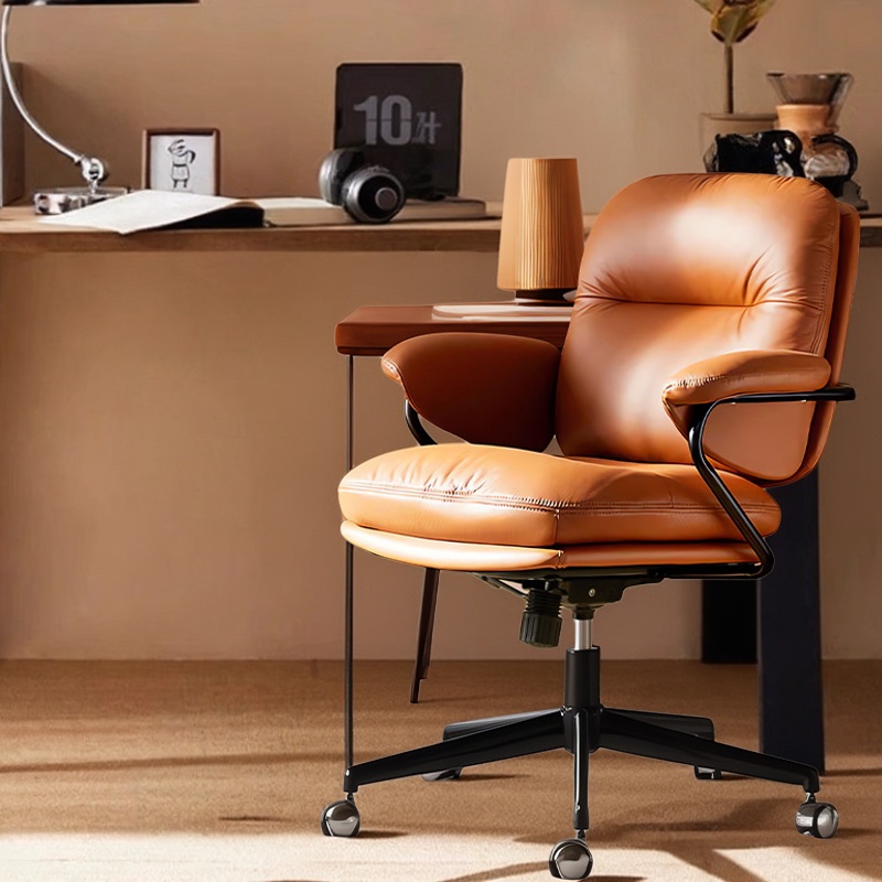电脑办公椅舒适真皮会议椅书桌椅