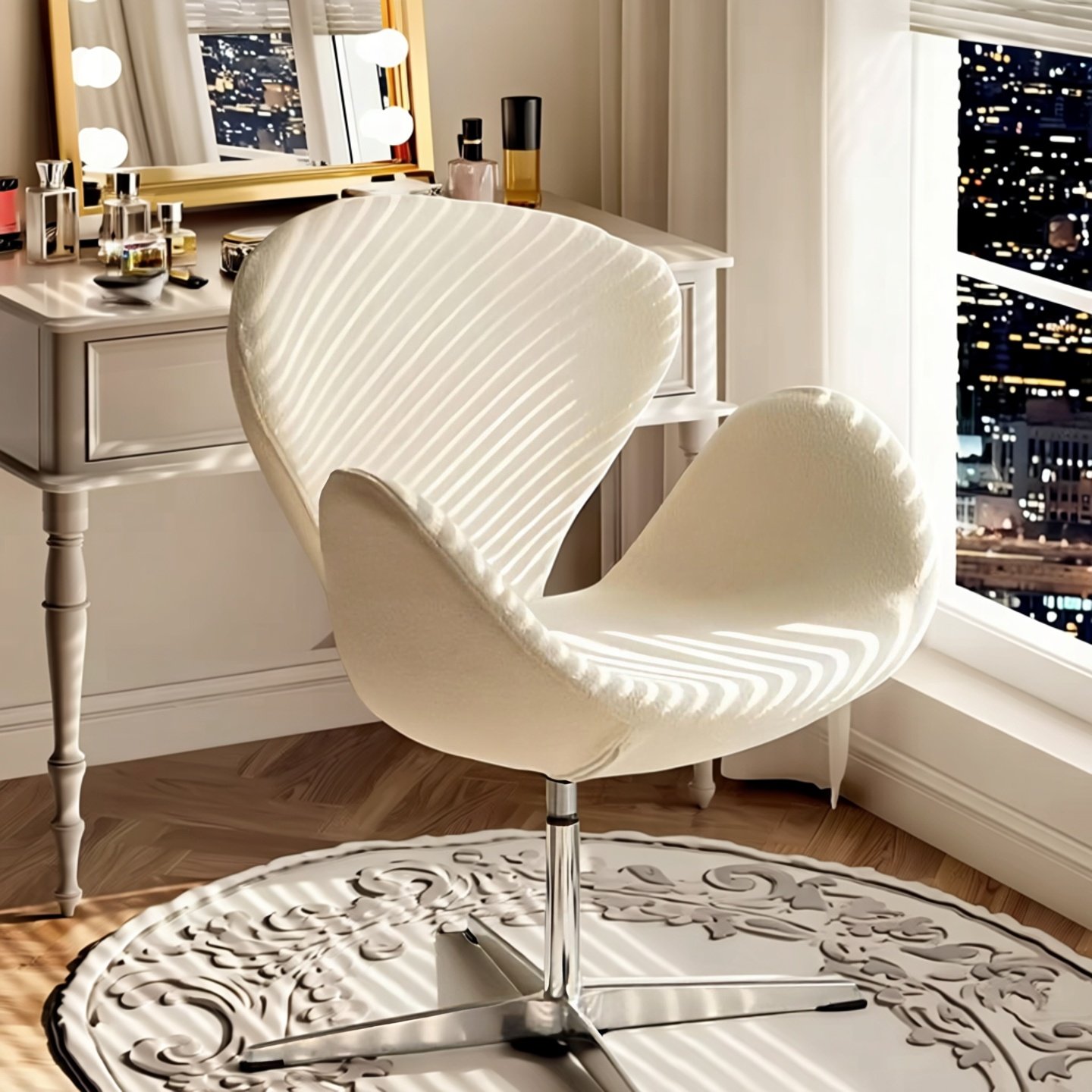 化妆椅椅卧室轻奢梳妆凳美甲座椅