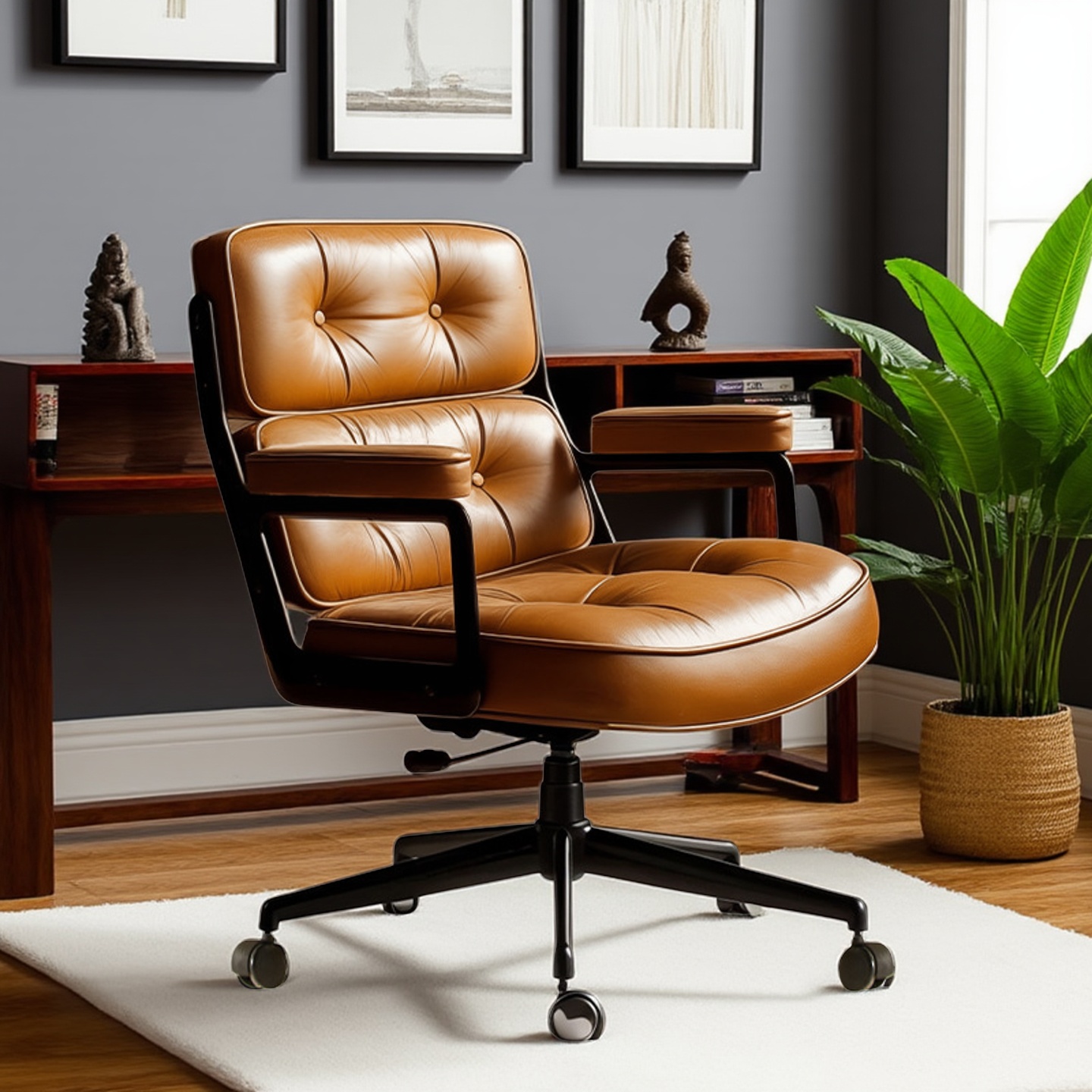 北欧电脑椅简约轻奢办公椅会议椅