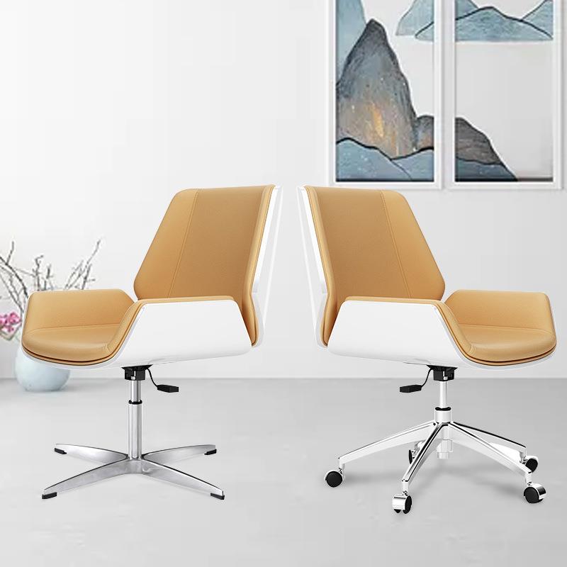 真皮会议办公椅培训职员电脑椅子