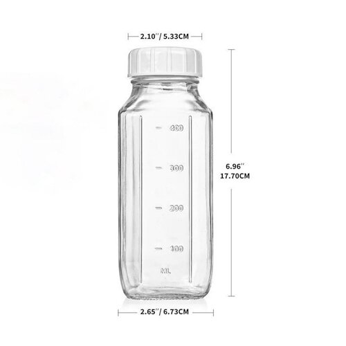 食品级500ml刻度方形密封分装瓶