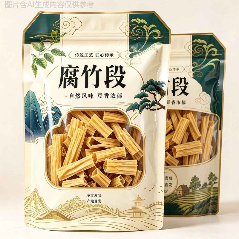 腐竹干货头层豆腐皮腐竹段商用