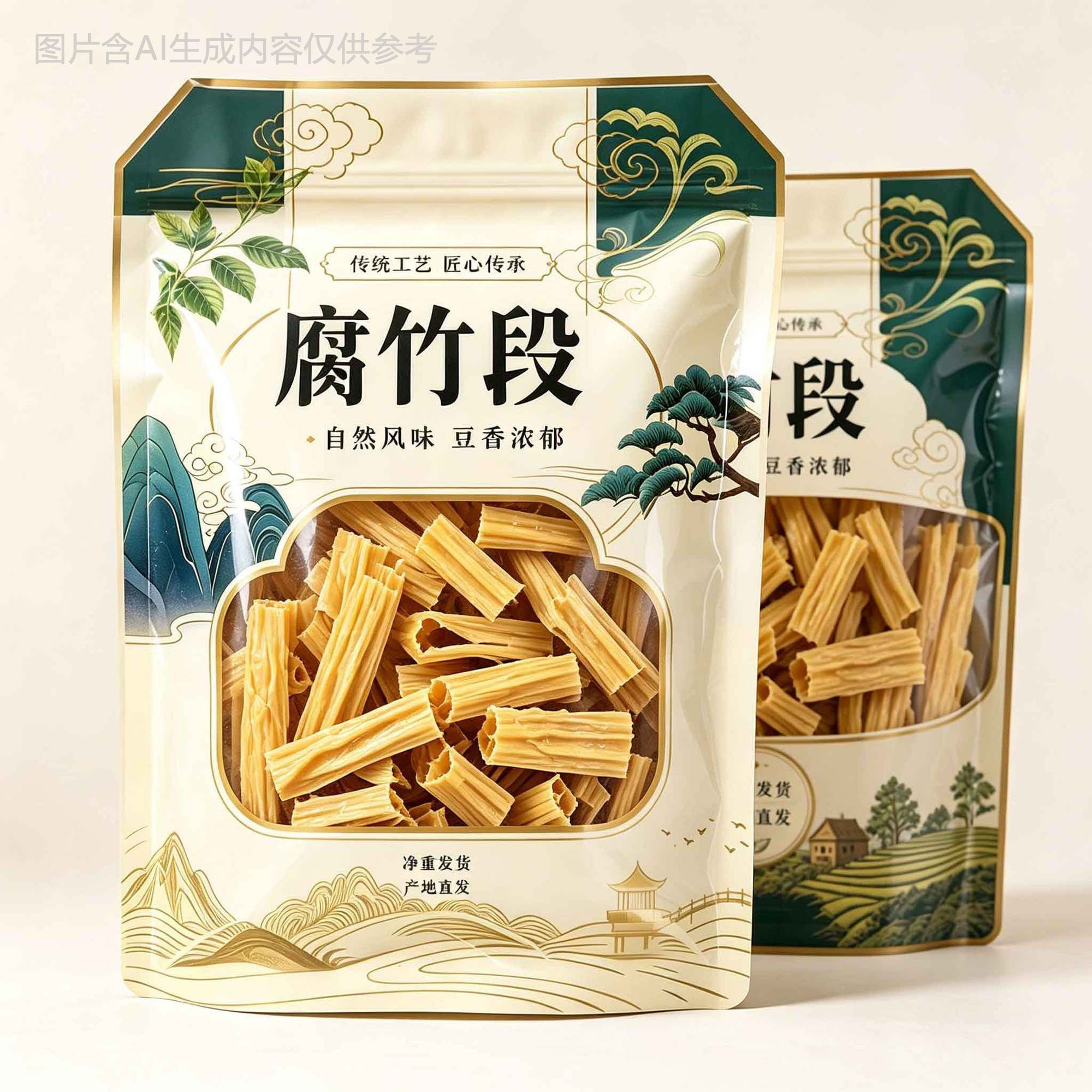 腐竹干货头层豆腐皮腐竹段商用