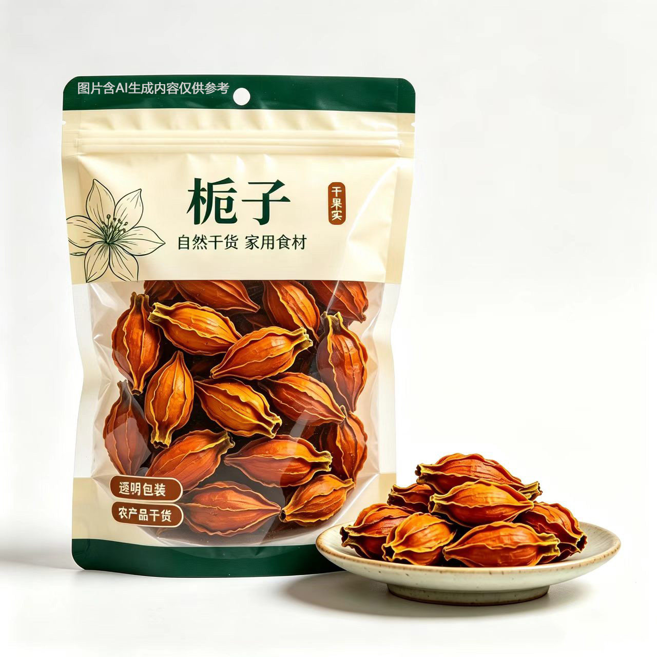 净重新货栀子干货卤肉上色商用