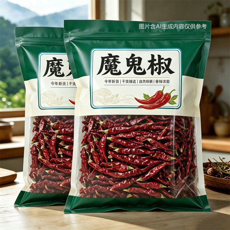 新货辣椒印度魔鬼辣椒干货香辣