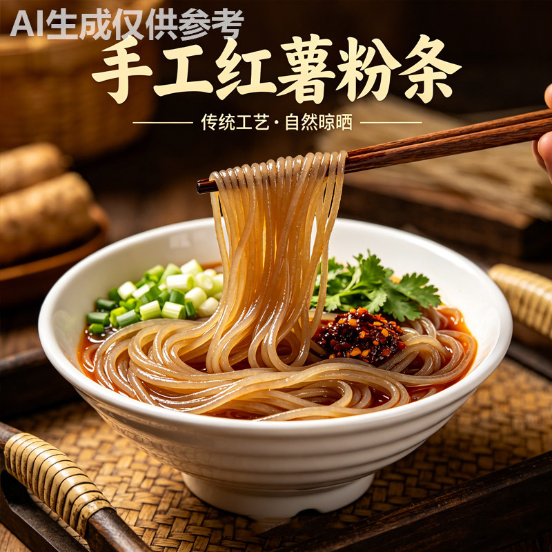 山东手工红薯粉条自然晾晒散装