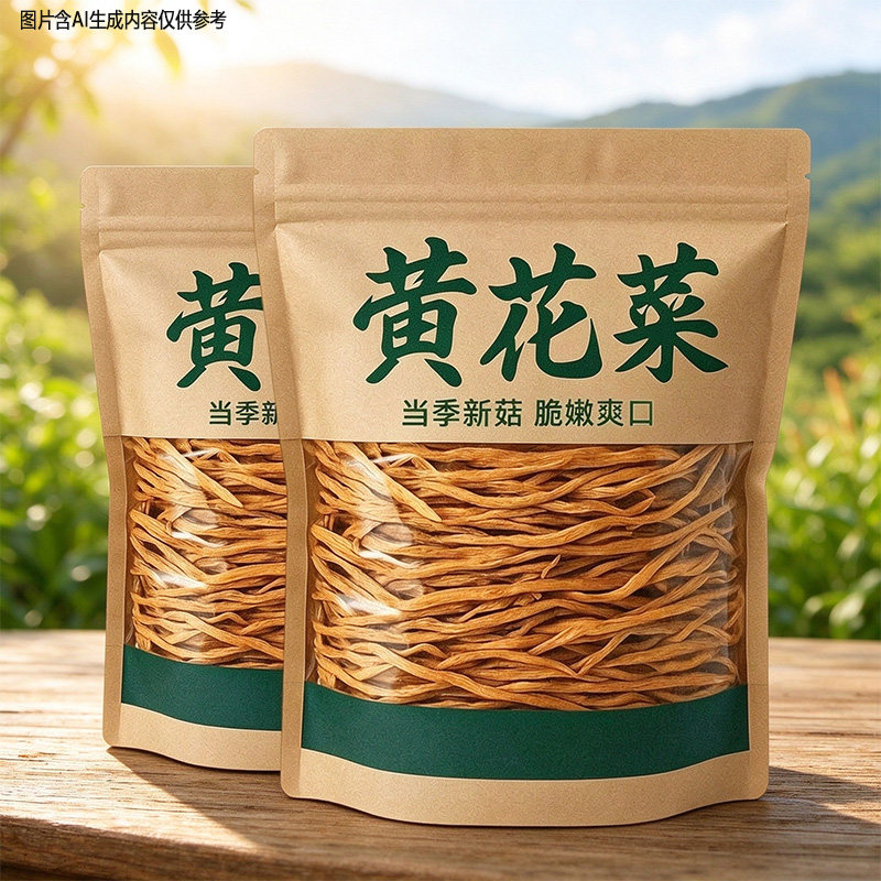2026年新货日晒黄花菜干货新鲜嫩花金针菜农家自晒脆嫩爽口商用