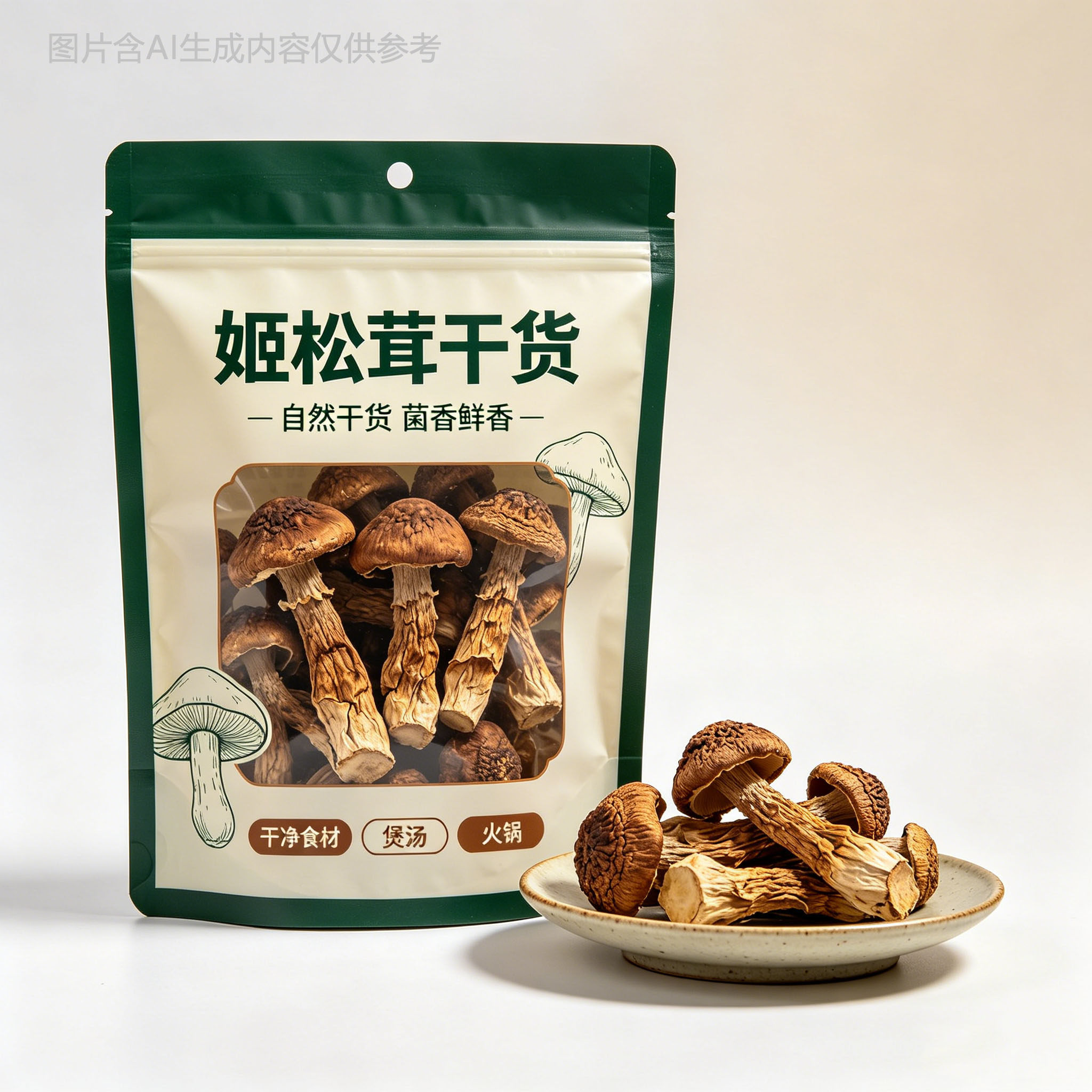 姬松茸干货福建古田特产级菌菇