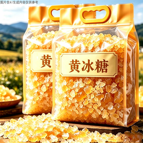 广西农家传统工艺黄冰糖散装调料