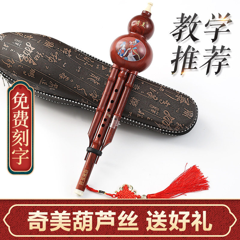 奇美葫芦丝乐器初学者C调降B调儿童专业演奏防摔胡芦丝小学生专用