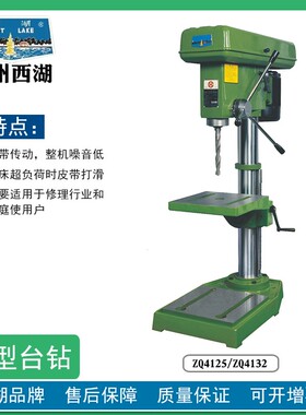 西湖轻型台钻ZHX-13ZQ4113ZQ4125工业级台钻220V小型家用钻床包邮