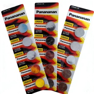 适用cr2032纽扣电池进口3V原装 大众本田宝马奥迪奔驰汽车钥匙电子