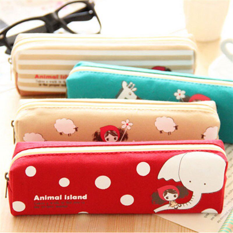 速发韩系简布小学生笔袋高 中初中文具笔孩男孩大容量帆约铅盒盒