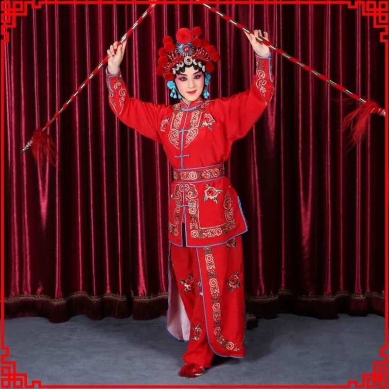 速发京款新剧戏曲曲桂英挂帅武旦刀马旦服装戏穆战衣战裙青蛇服装