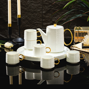 速发釉下彩高家新款2颜值轻奢水具茶具套装景德镇陶瓷水壶茶杯4用