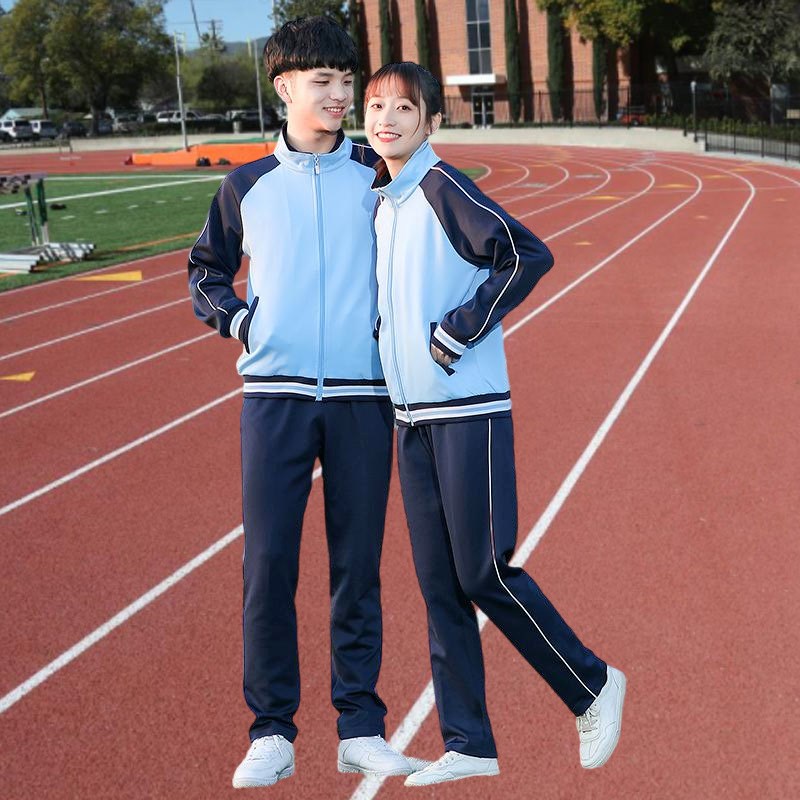 速发春中学生校服外套初中高中生学院风班服男团体服运动服