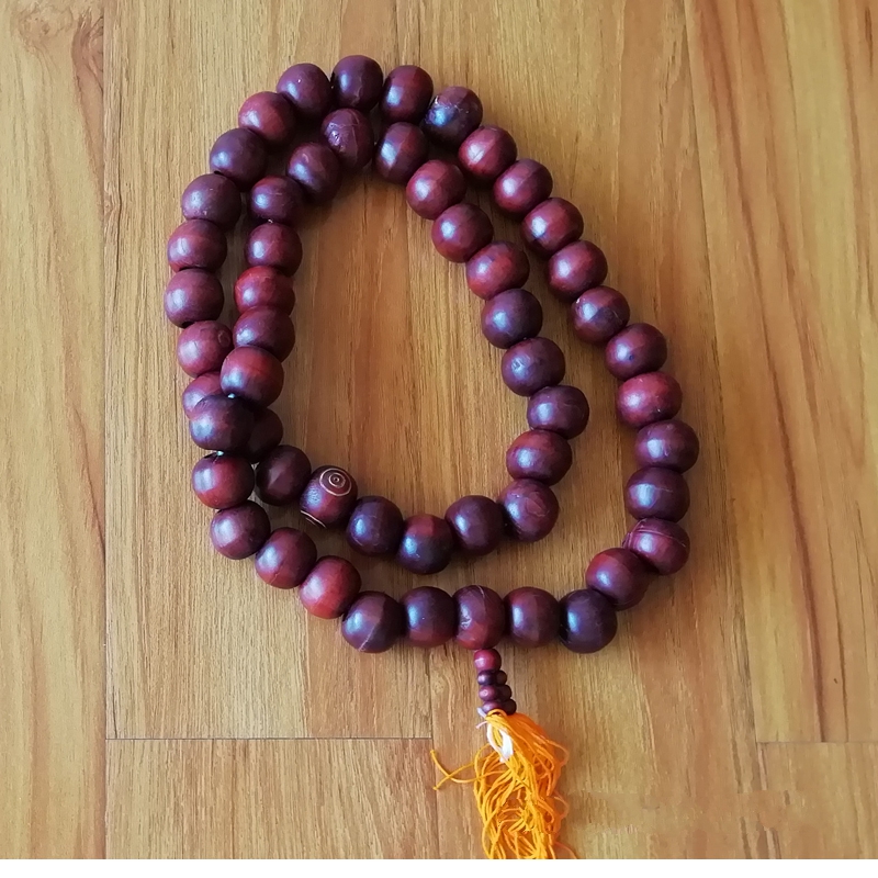 速发家僧桃木大佛珠佛和尚念沙珠长链.m居沙装饰演戏道具用品