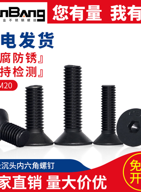 速发12.级沉头内六角7丝钉 平杯内6角 平头-DI螺1 M4M5M6M8M10