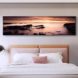 速发大海风景自然风光卧室装饰画床头挂画海边大厅沙发客气主卧景