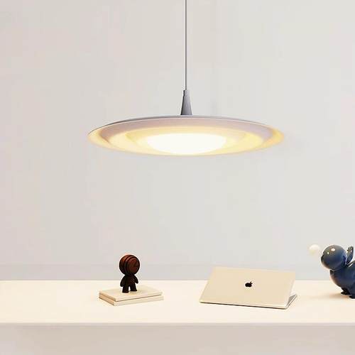 北欧个性简约侘寂风飞碟餐厅吊灯现代设计师款艺术客厅岛台吧台灯