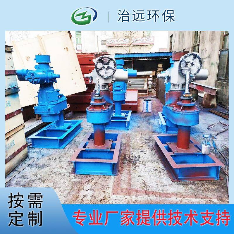 厂家直供螺杆直推式侧摇手电两用启闭机不锈钢螺杆护罩启闭机闸门