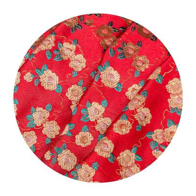 KMC小花织锦缎提帐花西金方阵块金包手茶垫荷包古风可爱儿童年衣