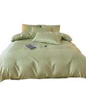 225夏季 纯色ALSH冰丝家冰丝四套南通纺床上用品三件套纯色0床件单