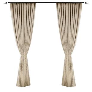 窗全海宁许村锦瑟纺KPP织奶油油丝绒雪尼尔帘遮光奶色