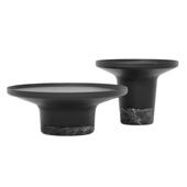 意式 极简创意圆术大理底形座艺轻奢高低组合茶茶几几石沙发边几角