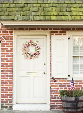 UKN新双品色郁金香花环门装情人节复活节饰品挂件挂