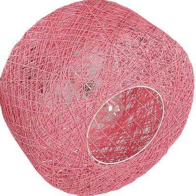 欧北现代简约麻吊田古藤阁灯园彩色卧室餐球厅客灯厅书房麻绳编织,家装灯饰光源,智能吊灯,淘宝优惠券,粉丝福利购,淘宝优惠卷