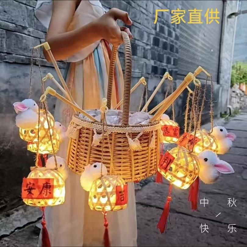 2025中秋节复古兔子灯笼