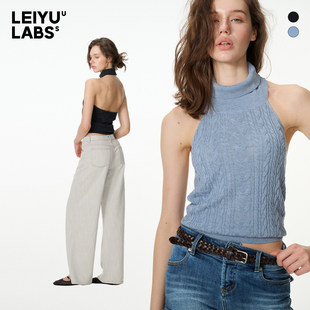 针织上衣内搭高级感小众 背心女外穿2026新款 LEIYU LABS高领无袖