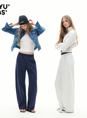 LEIYU LABS宽松香蕉裤卫裤女2026年春季新款阔腿裤显瘦慵懒休闲裤