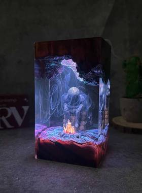 黑暗之魂立体模型洋葱骑士夜灯卡塔琳娜的西格迈尔人物游戏礼物