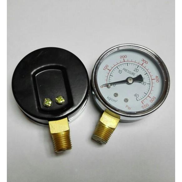 压力表 型号y-60 压力0～40kg/² 0-550psi直径 60mm 牙pt1/4