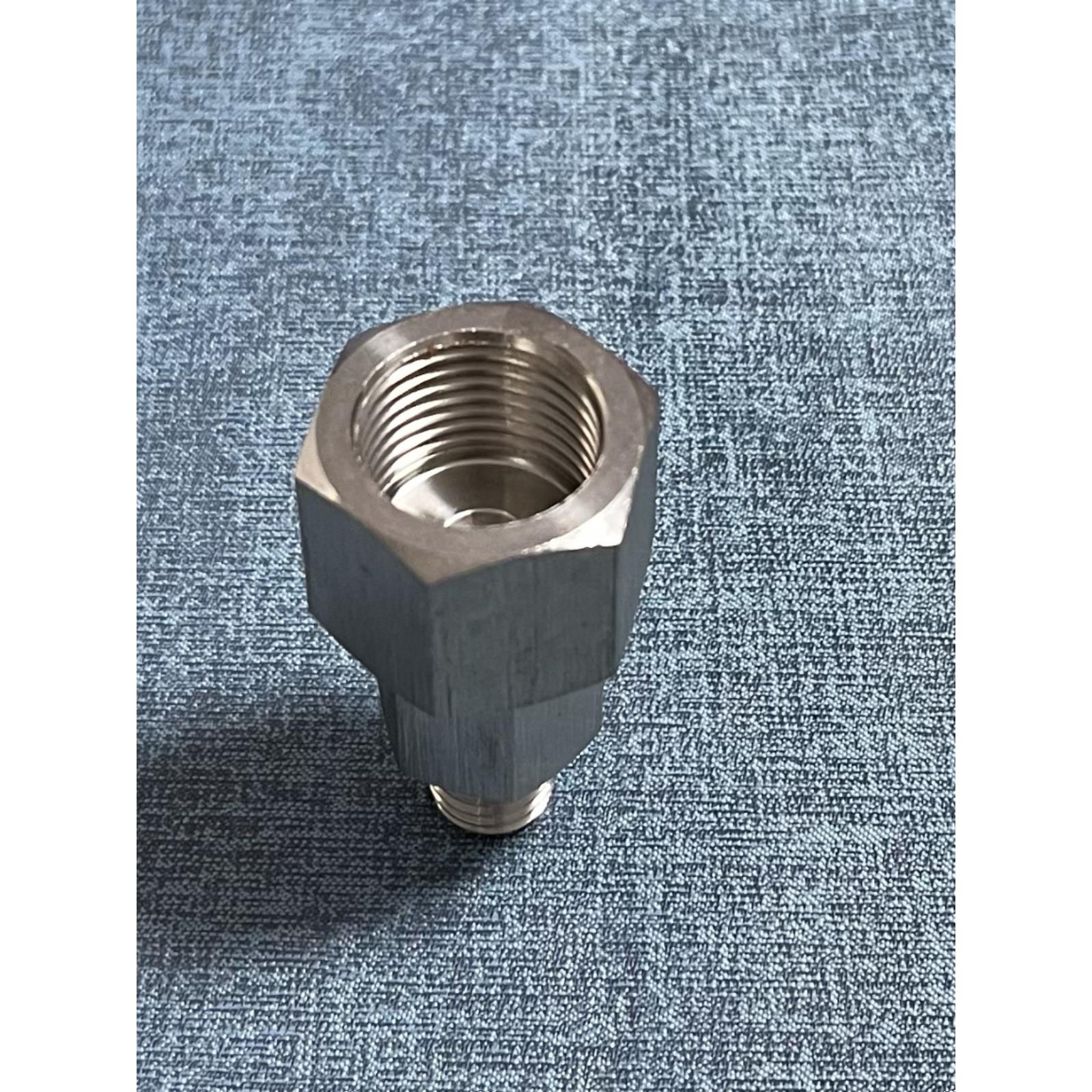 304不锈钢内外丝接头内螺纹NPT1/2 外螺纹M12X1.75组合式加长接头