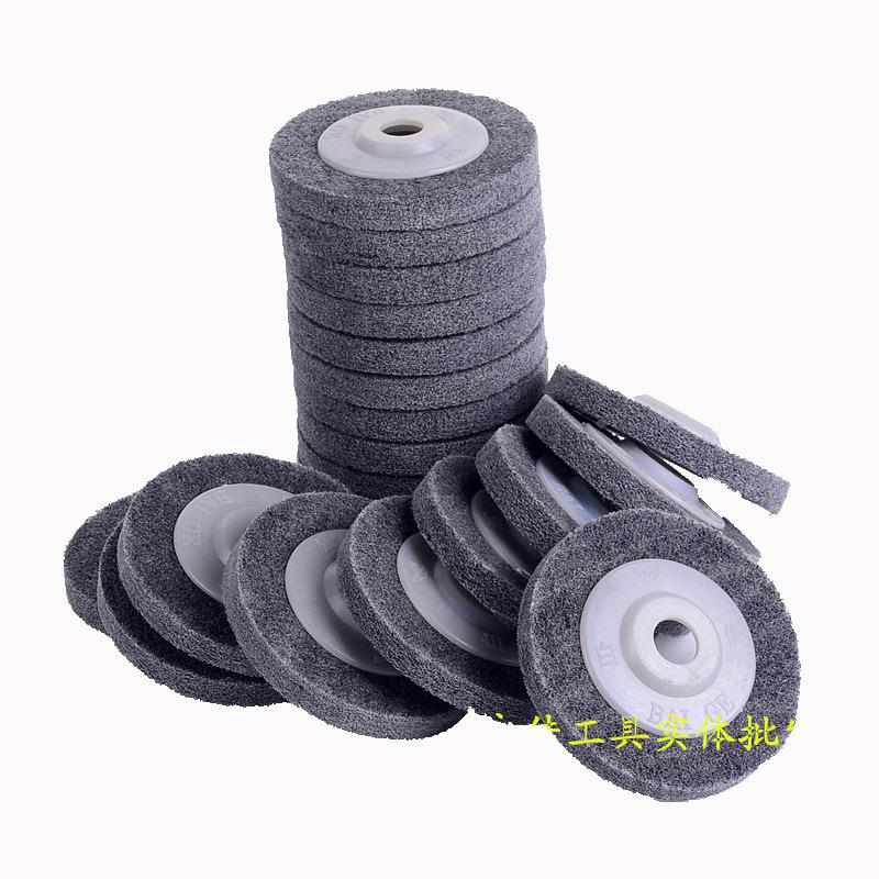 磨光机专业尼龙轮/抛光轮/纤维轮/不织布研磨轮/抛光片磨片100*16