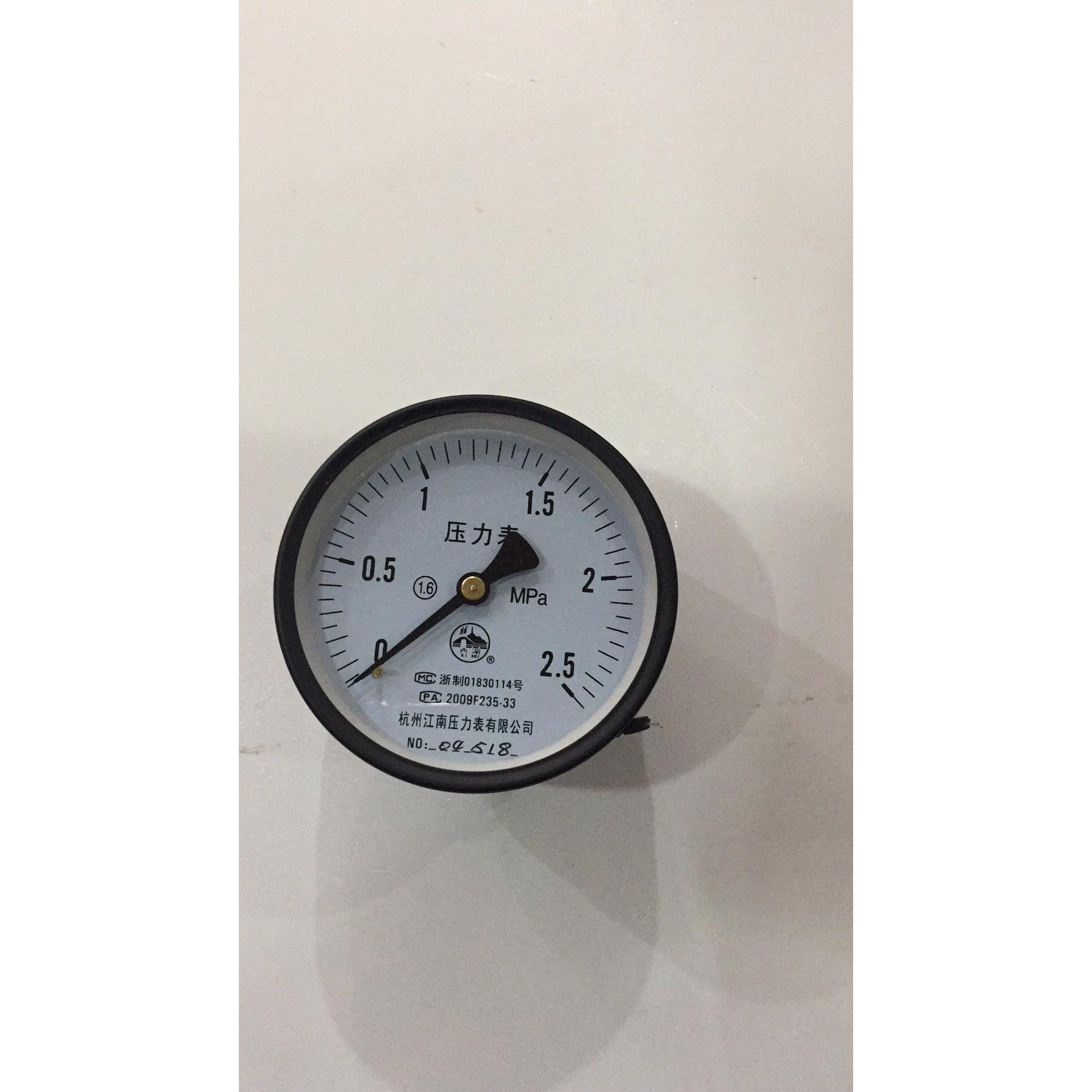 热卖浙制压力表储气罐轴向气压表4分Y100Z杭州江南仪表0-2.5MPA