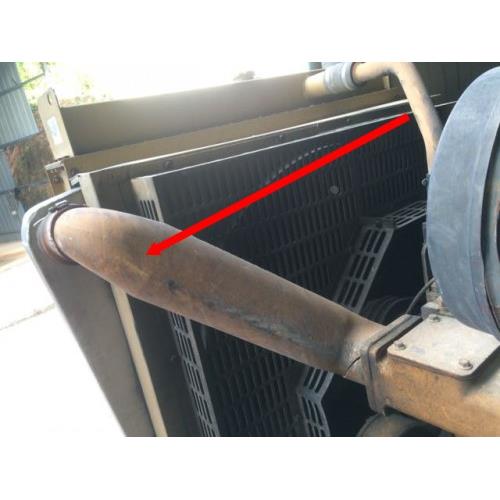 300KW上柴股份G128ZLD-II 柴油发电机水箱中冷器进气支管 铝弯管