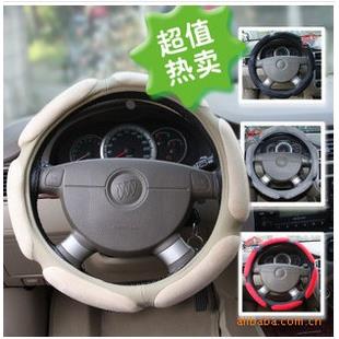 那卡 汽车把套 精美方向盘人造麂皮绒3D绒汽车方向盘套 3D把套