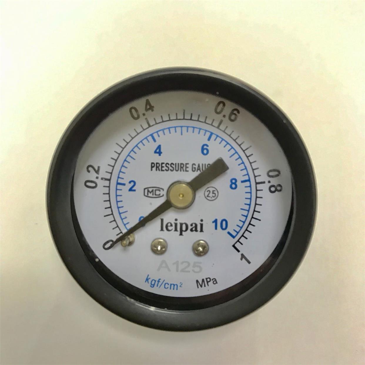 背接式压力表 直径40-42mm 压力1mpa 10kg 螺纹约9.6mm ZG1/8