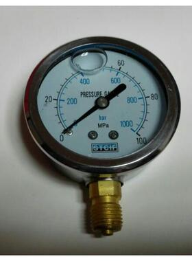 高压压力表 stcif 0-100mpa/0～1000bar m14x1.5 直径60～63mm