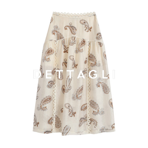 Dettagli/迪塔莉拼接印花半裙