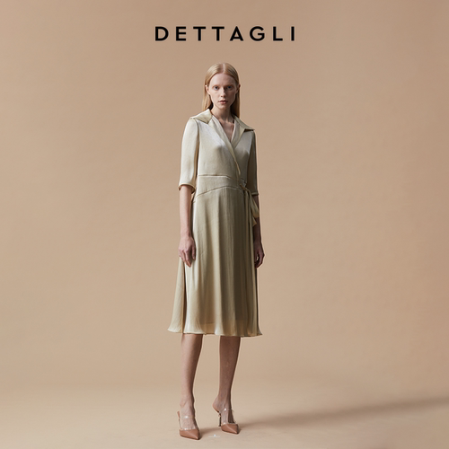 Dettagli/迪塔莉收腰中袖连衣裙