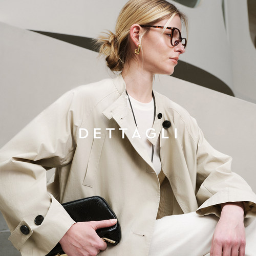 Dettagli【胡可推荐】新款时髦松弛感抗皱垂感外套职场通勤风衣女