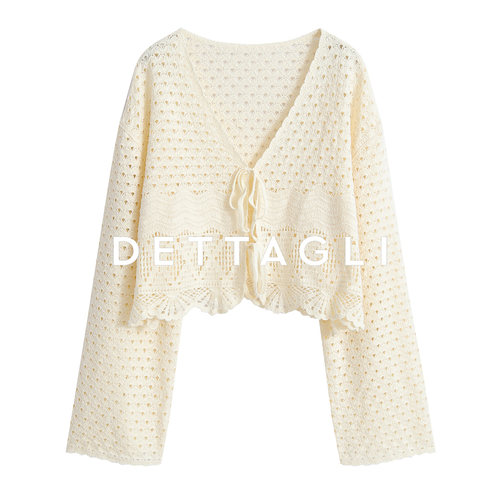 Dettagli/迪塔莉钩花开衫