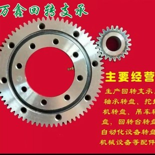 德国进口现货国标回转支承旋转轴承转盘小型齿轮大型吊车挖机回转